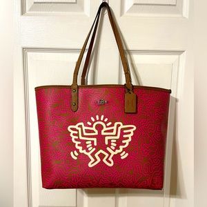 COACH X KEITH HARING Reversible City Tote Bag - Please review pics